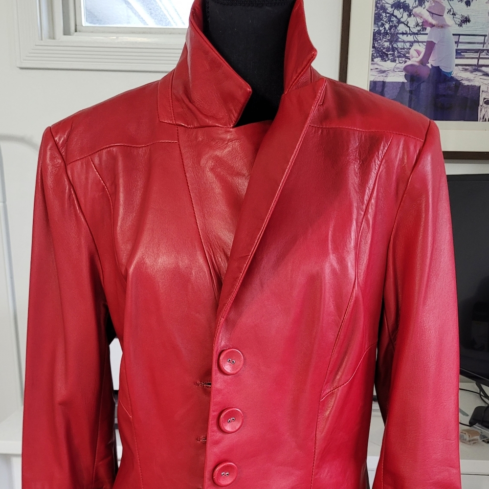 Vintage Danier Leather Blazer.